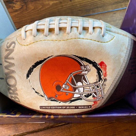 1999 Cleveland Browns Limited Edition Series M Football NFL with box - Picture 5 of 9